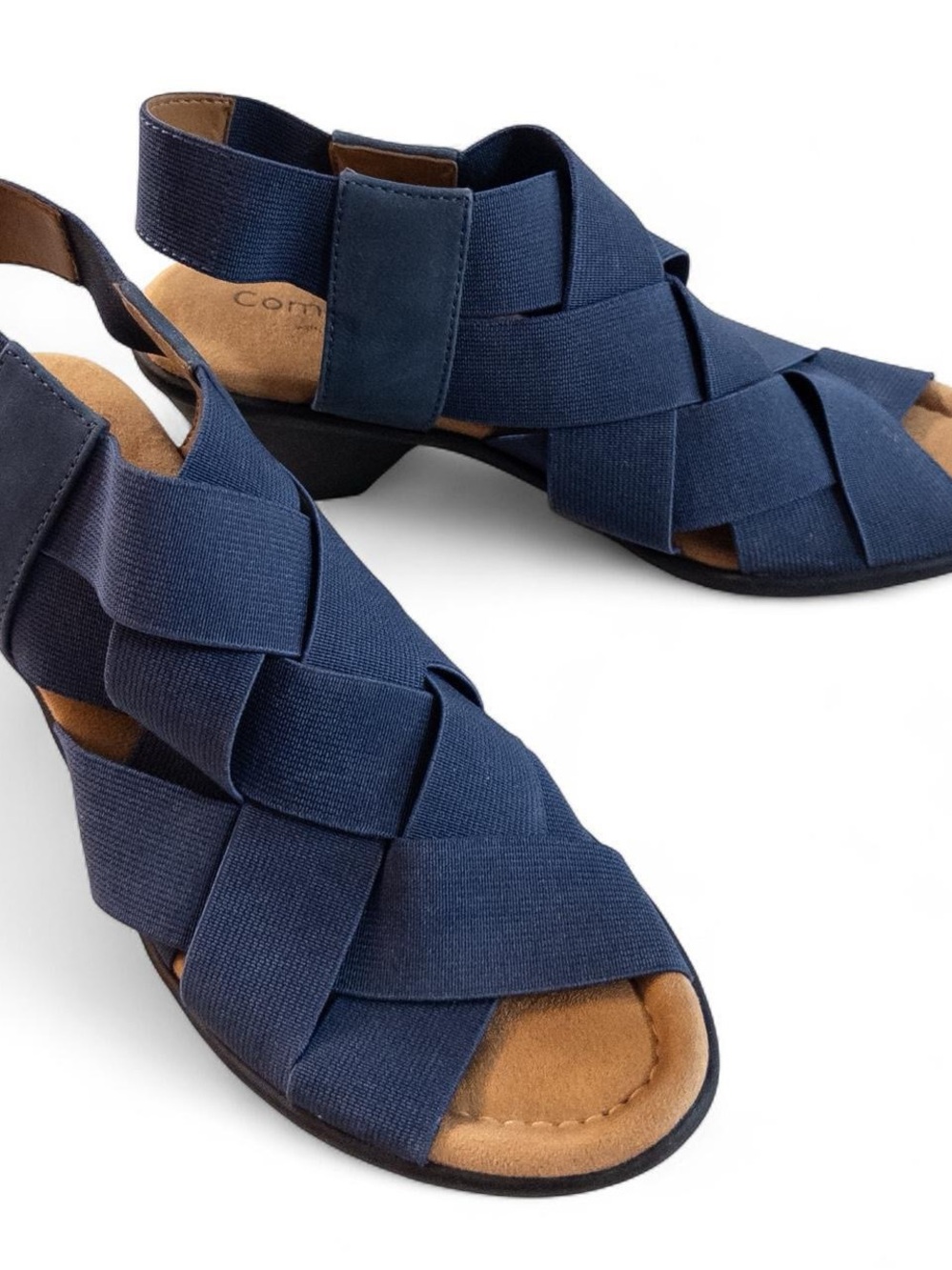 Comfortiva Navy Blue Strappy Heels Size 6.5 Comfort Sandals